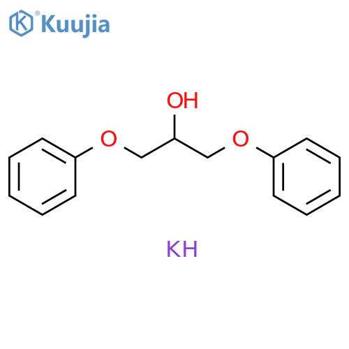2-Propanol, 1,3-diphenoxy-, potassium salt (1:1) structure