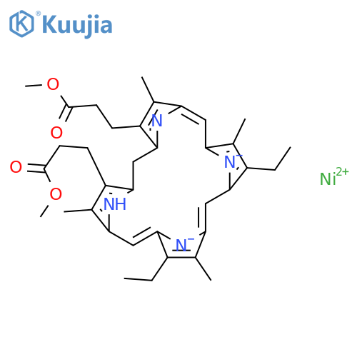 Nickel, [dimethyl7,12-diethyl-3,8,13,17-tetramethyl-21H,23H-porphine-2,18-dipropanoato(2-)-kN21,kN22,kN23,kN24]-, (SP-4-2)- (9CI) structure