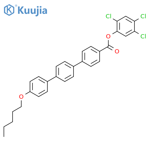 2,4,5-Trichlorophenyl 4''-(pentyloxy)-[1,1':4',1''-terphenyl]-4-carboxylate structure