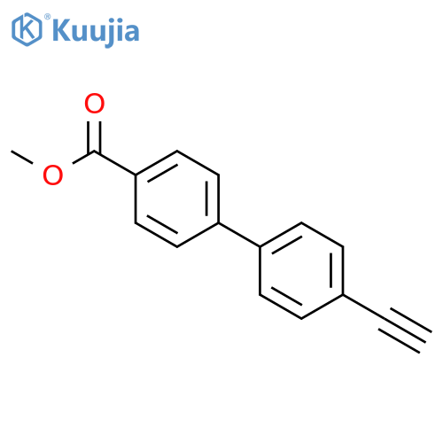 [1,1'-Biphenyl]-4-carboxylic acid, 4'-ethynyl-, methyl ester structure
