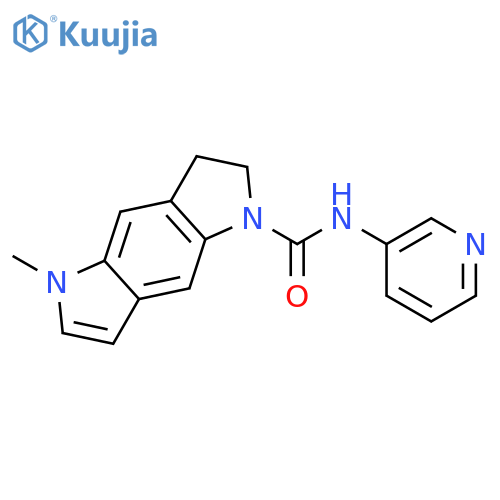 Benzo[1,2-b:4,5-b']dipyrrole-1(2H)-carboxamide,3,5-dihydro-5-methyl-N-3-pyridinyl- structure
