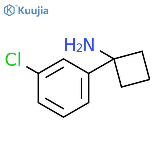 1-(3-chlorophenyl)cyclobutan-1-amine structure