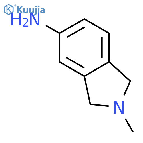 2-methyl-2,3-dihydro-1H-isoindol-5-amine structure