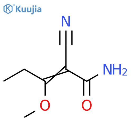 2-Pentenamide,2-cyano-3-methoxy- structure