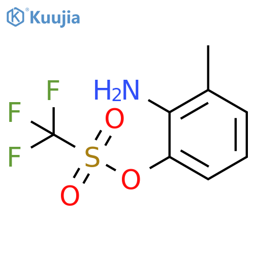 2-Amino-3-methylphenyl trifluoromethanesulphonate structure