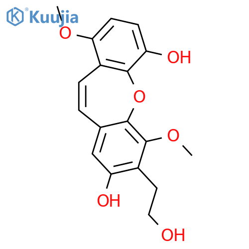 7-(2-Hydroxyethyl)dibenz[b,f]oxepin-1,4,6,8-tetrol; 1,6-Di-Me ether structure