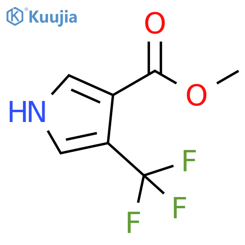 4-(trifluoromethyl)-1H-Pyrrole-3-carboxylic acid methyl ester structure
