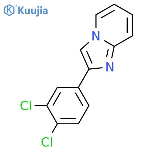 Imidazo[1,2-a]pyridine, 2-(3,4-dichlorophenyl)- structure
