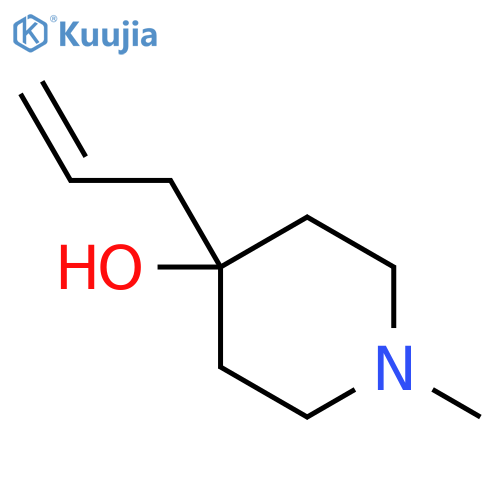 1-methyl-4-(prop-2-en-1-yl)piperidin-4-ol structure
