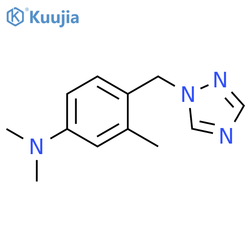 N,N,3-Trimethyl-4-(1H-1,2,4-triazol-1-ylmethyl)aniline structure