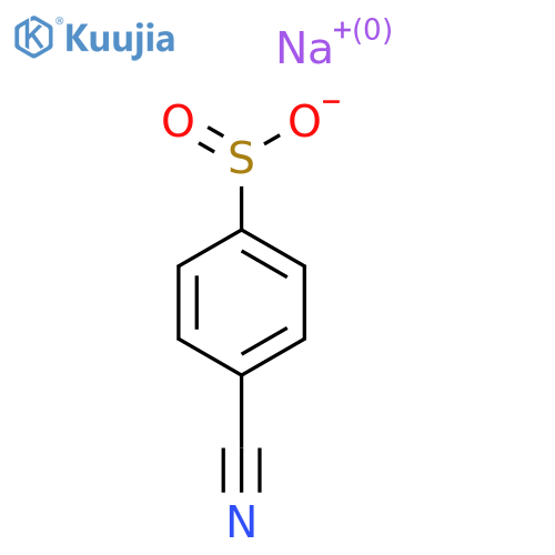 Sodium 4-cyanobenzene-1-sulfinate structure