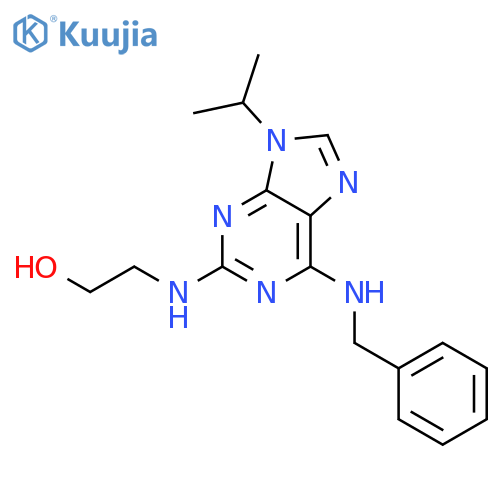 Ethanol,2-[[9-(1-methylethyl)-6-[(phenylmethyl)amino]-9H-purin-2-yl]amino]- structure