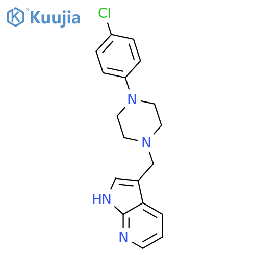 1H-Pyrrolo[2,3-b]pyridine,3-[[4-(4-chlorophenyl)-1-piperazinyl]methyl]- structure