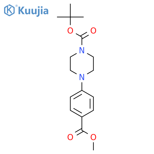 tert-Butyl 4-(4-methoxycarbonylphenyl)-piperazine-1-carboxylate structure