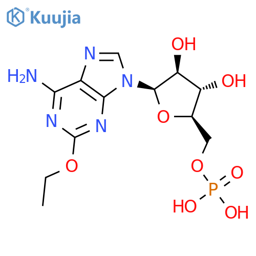 2-Ethoxy-9-(5-O-phosphono-β-D-arabinofuranosyl)-9H-purin-6-amine structure