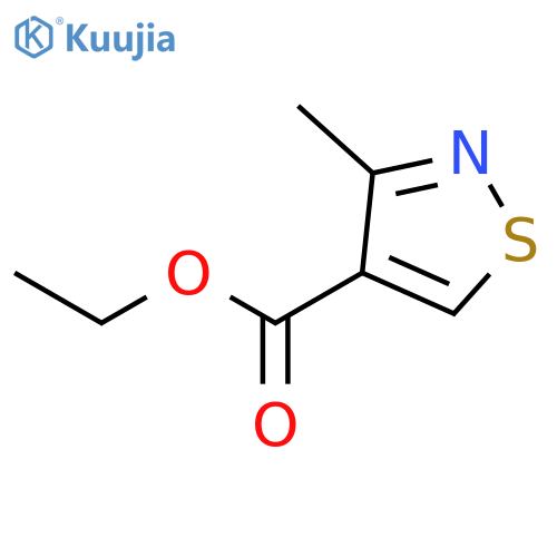 Ethyl 3-methylisothiazole-4-carboxylate structure