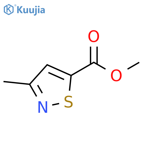 methyl 3-methyl-1,2-thiazole-5-carboxylate structure