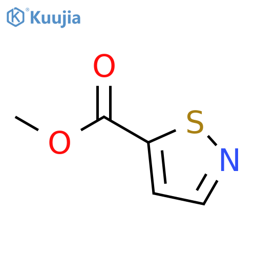 Isothiazole-5-carboxylic acid methyl ester structure