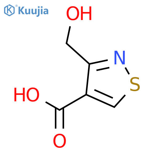 4-Isothiazolecarboxylicacid, 3-(hydroxymethyl)- structure