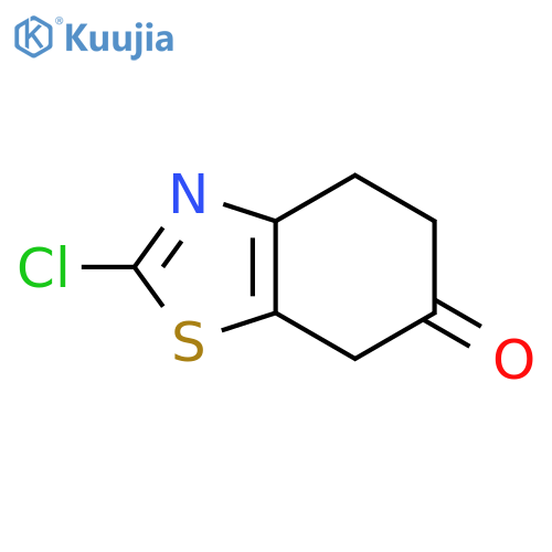 2-chloro-4,5,6,7-tetrahydro-1,3-benzothiazol-6-one structure