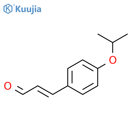 3-4-(propan-2-yloxy)phenylprop-2-enal structure