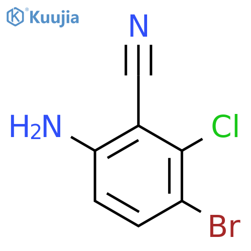 6-Amino-3-bromo-2-chlorobenzonitrile structure
