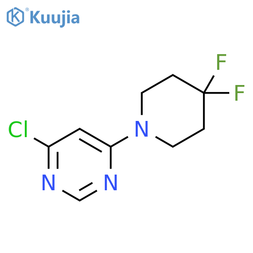 4-chloro-6-(4,4-difluoropiperidin-1-yl)pyrimidine structure