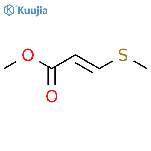 methyl 3-(methylsulfanyl)prop-2-enoate structure