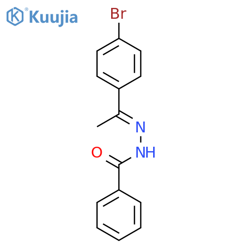 Benzoic acid, (2E)-[1-(4-bromophenyl)ethylidene]hydrazide structure