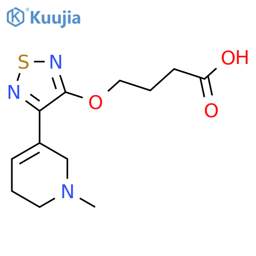4-4-(1,2,5,6-Tetrahydro-1-methyl-3-pyridinyl)-1,2,5-thiadiazol-3-yloxybutanoic Acid structure