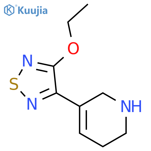 Pyridine,3-(4-ethoxy-1,2,5-thiadiazol-3-yl)-1,2,5,6-tetrahydro- structure