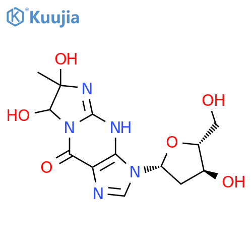3-(2-Deoxypentofuranosyl)-3,5,6,7-tetrahydro-6,7-dihydroxy-6-methyl-9H-imidazo(1,2-a)purin-9-one structure