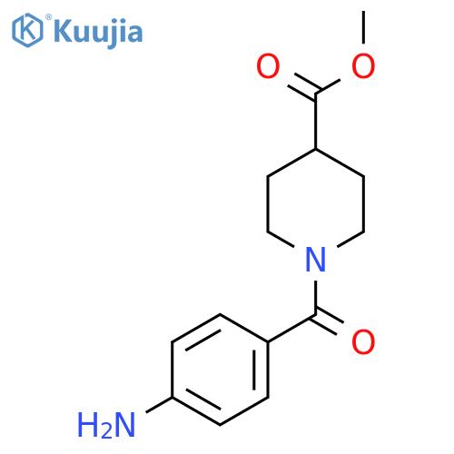 methyl 1-(4-aminobenzoyl)piperidine-4-carboxylate structure