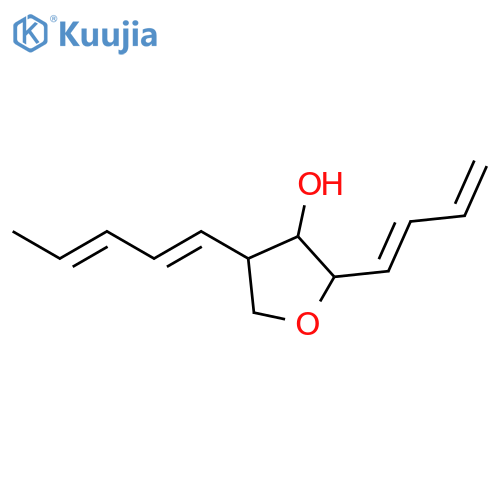 3-Furanol, 2-(1,3-butadienyl)tetrahydro-4-(1,3-pentadienyl)- structure