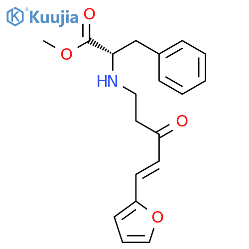 L-Phenylalanine,N-[(4E)-5-(2-furanyl)-3-oxo-4-penten-1-yl]-, methyl ester structure