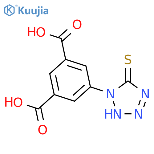 1,3-Benzenedicarboxylicacid, 5-(2,5-dihydro-5-thioxo-1H-tetrazol-1-yl)- structure