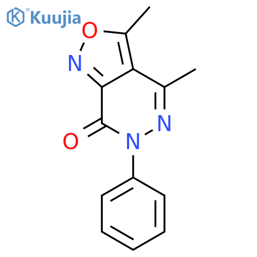 Isoxazolo[3,4-d]pyridazin-7(6H)-one,3,4-dimethyl-6-phenyl- structure