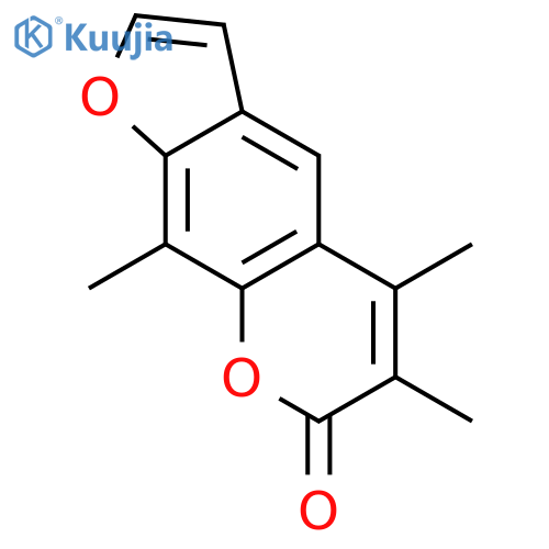 7H-Furo[3,2-g][1]benzopyran-7-one,5,6,9-trimethyl- structure