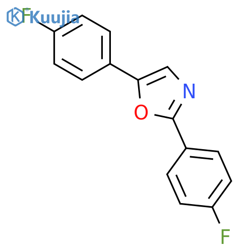 Oxazole, 2,5-bis(4-fluorophenyl)- structure
