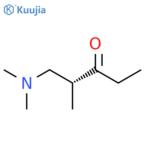 3-Pentanone, 1-(dimethylamino)-2-methyl-, (2R)- structure