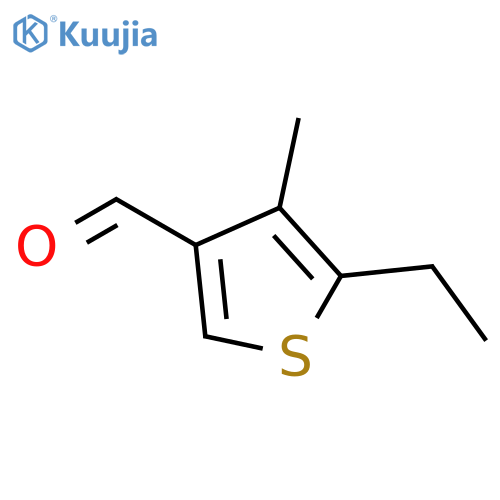 3-Thiophenecarboxaldehyde,5-ethyl-4-methyl- structure