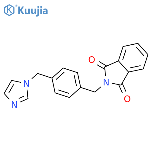 1H-Isoindole-1,3(2H)-dione,2-[[4-(1H-imidazol-1-ylmethyl)phenyl]methyl]- structure