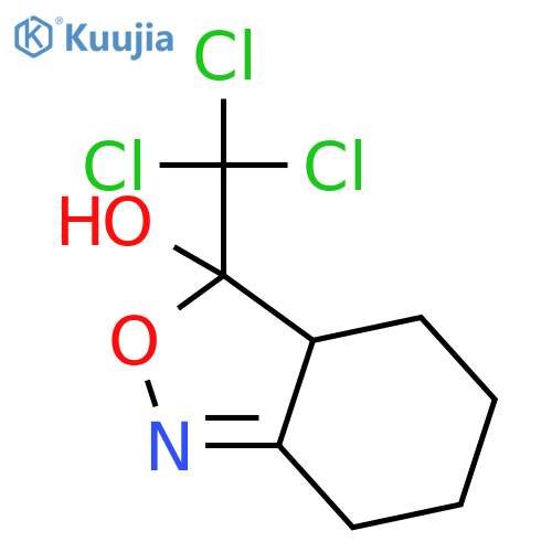 2,1-Benzisoxazol-3-ol, 3,3a,4,5,6,7-hexahydro-3-(trichloromethyl)- structure