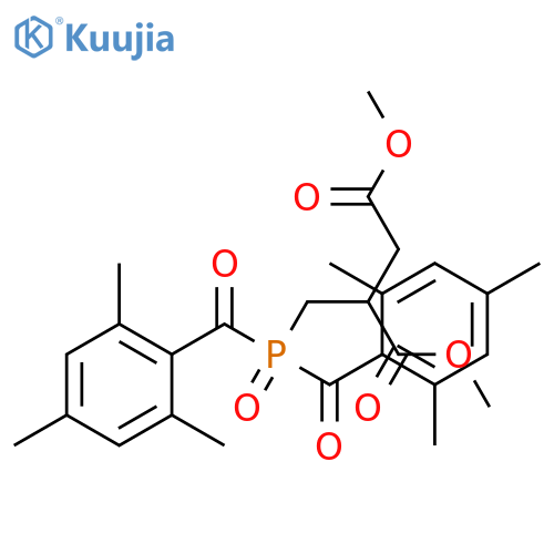 Butanedioic acid, 2-[[bis(2,4,6-trimethylbenzoyl)phosphinyl]methyl]-, 1,4-dimethyl ester structure