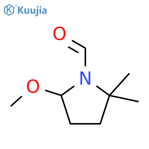 1-Pyrrolidinecarboxaldehyde,5-methoxy-2,2-dimethyl- structure