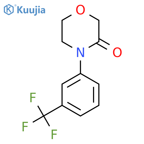 4-3-(trifluoromethyl)phenylmorpholin-3-one structure
