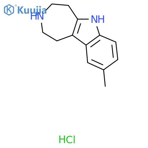 9-methyl-1H,2H,3H,4H,5H,6H-azepino[4,5-b]indole hydrochloride structure