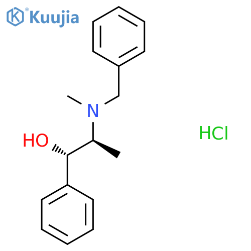 Benzphetamine Related Compound E (30 mg) ((1S,2S)-2-[Benzyl(methyl)amino]-1-phenylpropan-1-ol hydrochloride) structure