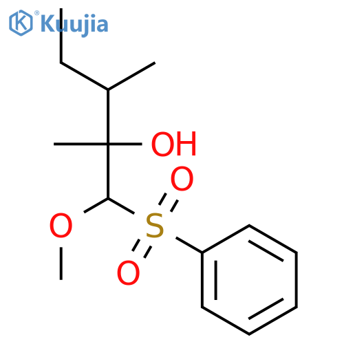 2-Pentanol, 1-methoxy-2,3-dimethyl-1-(phenylsulfonyl)- structure