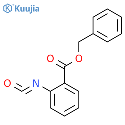 Benzoic acid, 2-isocyanato-, phenylmethyl ester structure